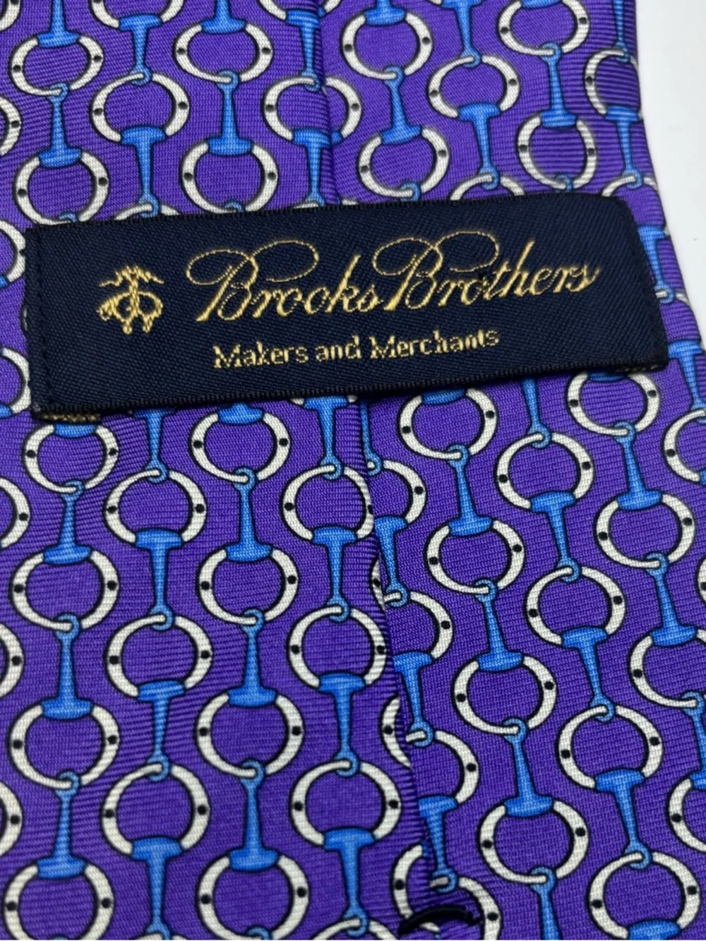 Brooks Brothers chains Purple Silk Tie‎